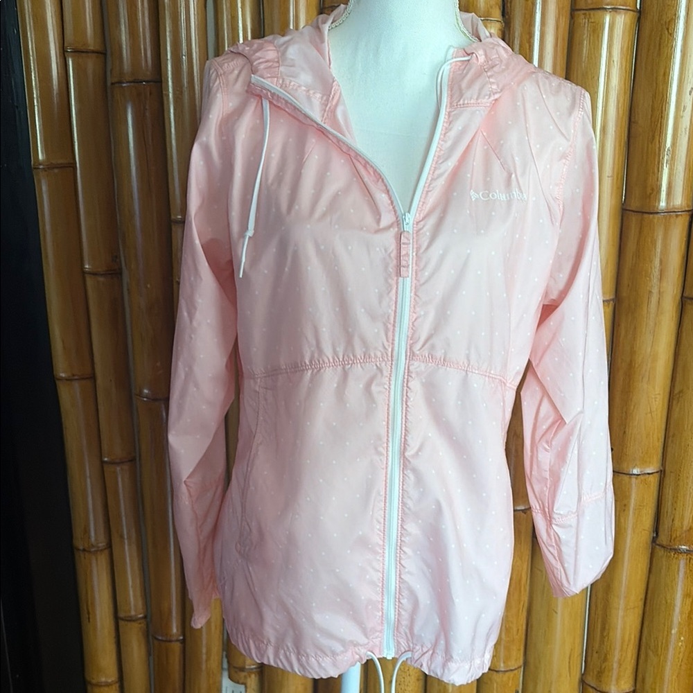 Columbia Light Pink Packable Windbreaker Jacket
